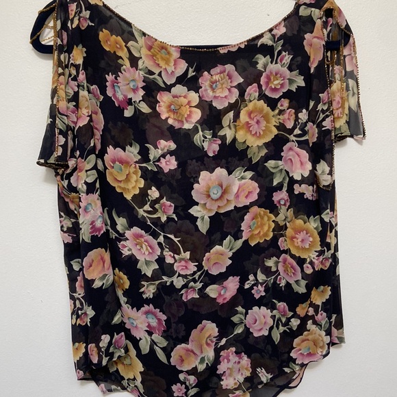 Luisa Lpagnoli size48 100%SilkDemi sleeve beading never worn a tiny tread pull - Picture 9 of 10